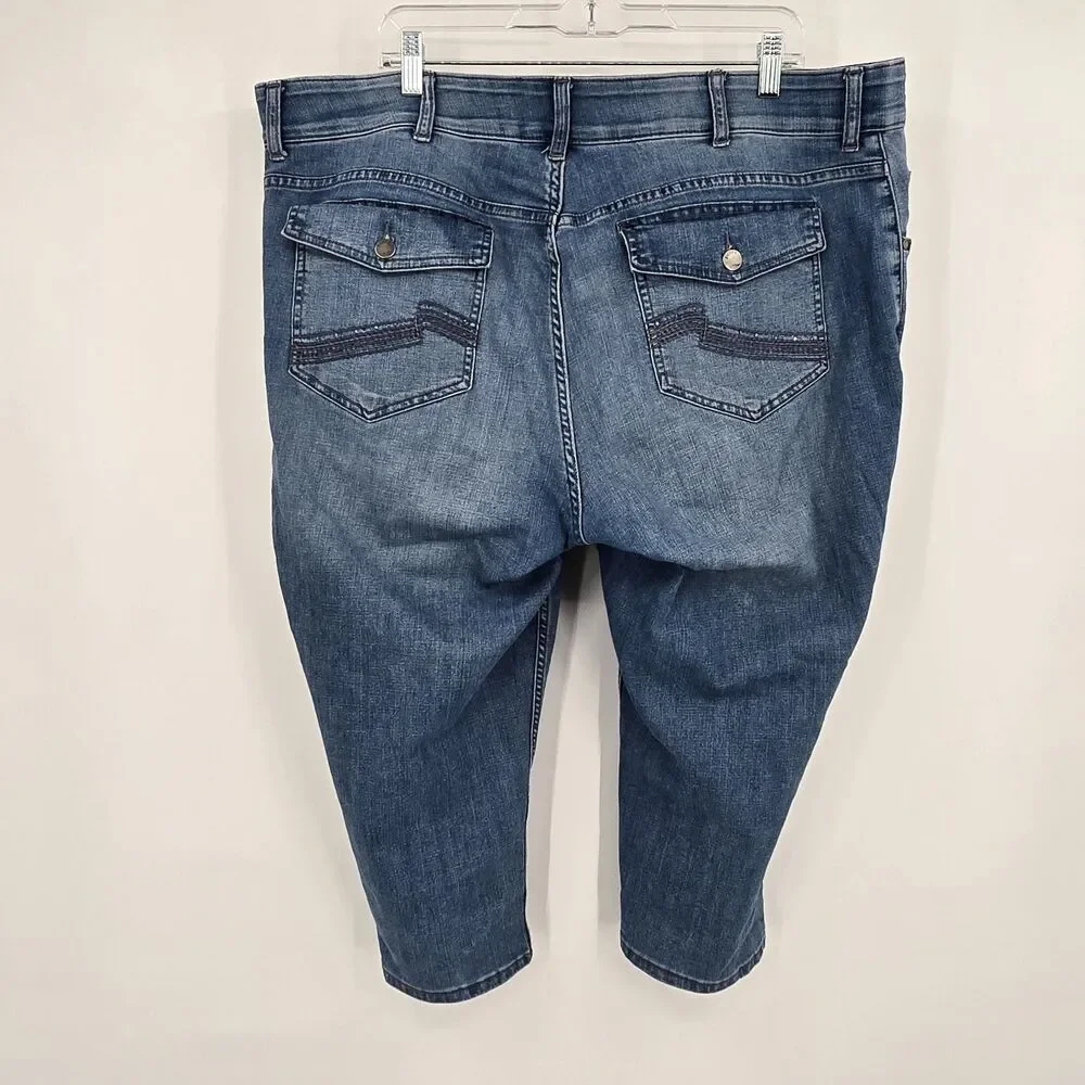 Riders by Lee Women's Capri Jeans Plus Size 22W - Picture 3 of 7